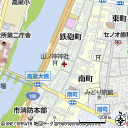 岡山県高梁市鉄砲町77周辺の地図