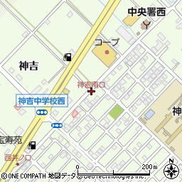 神吉南口周辺の地図