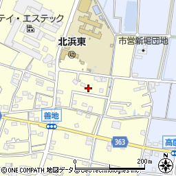 静岡県浜松市浜名区善地267周辺の地図