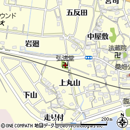 弘法堂周辺の地図