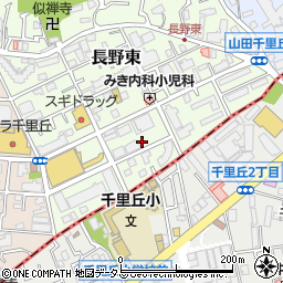 大阪府吹田市長野東3-5-2周辺の地図
