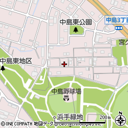 兵庫県姫路市飾磨区中島414-105周辺の地図