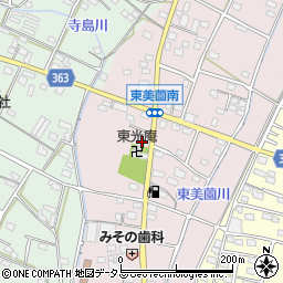 静岡県浜松市浜名区東美薗182周辺の地図