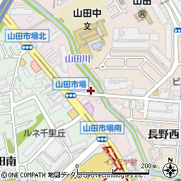 山田川公園周辺の地図