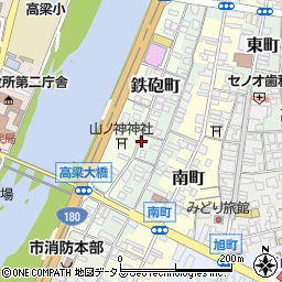 岡山県高梁市鉄砲町78周辺の地図
