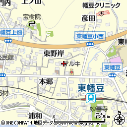 愛知県西尾市東幡豆町東野岸3周辺の地図