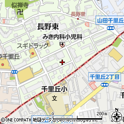 大阪府吹田市長野東3-4-2周辺の地図