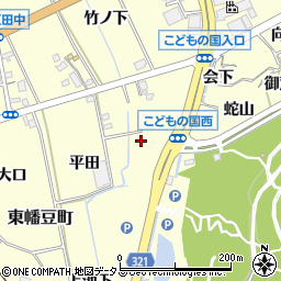 愛知県西尾市東幡豆町縄添周辺の地図