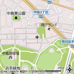 兵庫県姫路市飾磨区中島414-294周辺の地図