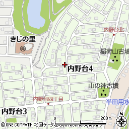 静岡県浜松市浜名区内野台4丁目周辺の地図