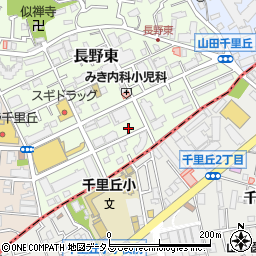 大阪府吹田市長野東3-4-1周辺の地図