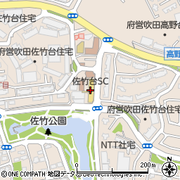 佐竹台ＳＣ周辺の地図