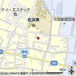 静岡県浜松市浜名区善地253周辺の地図
