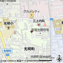宝塚パークハイツ周辺の地図