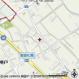 静岡県榛原郡吉田町神戸1438周辺の地図