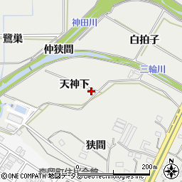 愛知県豊橋市石巻本町天神下周辺の地図