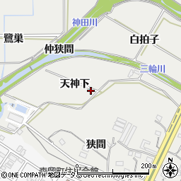 愛知県豊橋市石巻本町（天神下）周辺の地図