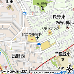 大阪府吹田市長野東8-16周辺の地図