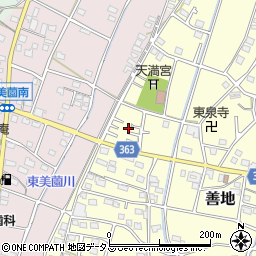 静岡県浜松市浜名区善地155周辺の地図