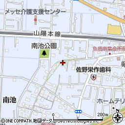 兵庫県高砂市阿弥陀町南池295周辺の地図