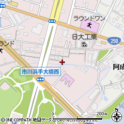 兵庫県姫路市飾磨区中島2730周辺の地図