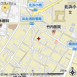 静岡県浜松市浜名区横須賀698周辺の地図