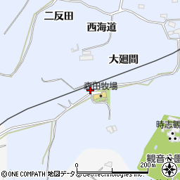 愛知県知多郡美浜町時志大廻間周辺の地図