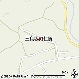 広島県三次市三良坂町仁賀周辺の地図
