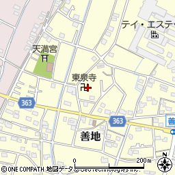 静岡県浜松市浜名区善地160周辺の地図