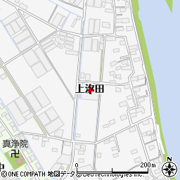 愛知県西尾市一色町松木島上汐田周辺の地図