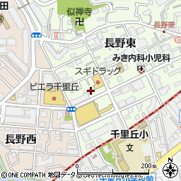 大阪府吹田市長野東8-5周辺の地図