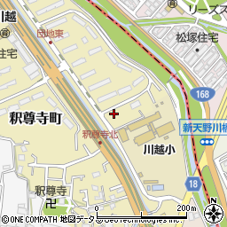 大阪府枚方市釈尊寺町29-9周辺の地図