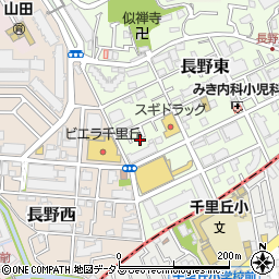 大阪府吹田市長野東8-22周辺の地図