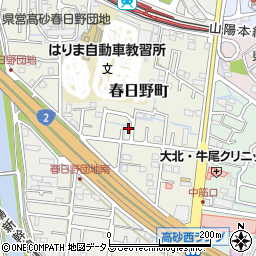 兵庫県高砂市春日野町6-2周辺の地図