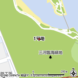 愛知県豊川市御津町佐脇浜１号地周辺の地図
