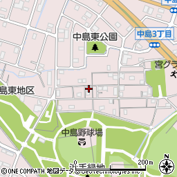兵庫県姫路市飾磨区中島414-296周辺の地図