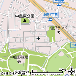 兵庫県姫路市飾磨区中島414-287周辺の地図