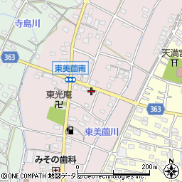 静岡県浜松市浜名区東美薗98周辺の地図
