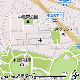 兵庫県姫路市飾磨区中島414-340周辺の地図
