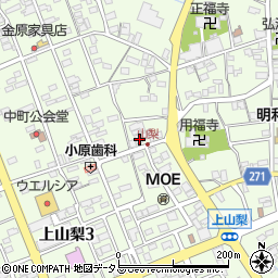 静岡県袋井市上山梨968周辺の地図