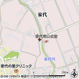 静岡県掛川市家代1844周辺の地図