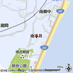 愛知県知多郡美浜町時志南平井周辺の地図