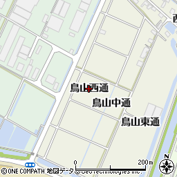 愛知県西尾市一色町酒手島（鳥山西通）周辺の地図