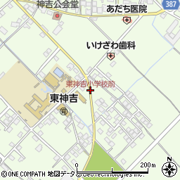 東神吉小学校前周辺の地図