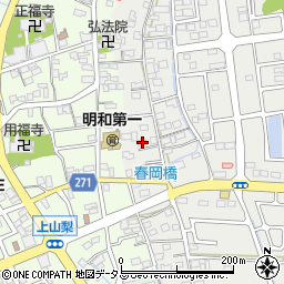 静岡県袋井市春岡255周辺の地図