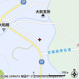 岡山県加賀郡吉備中央町西362周辺の地図