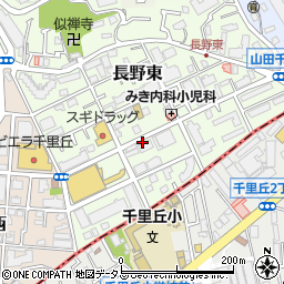 大阪王将 千里丘店周辺の地図