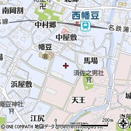 愛知県西尾市西幡豆町天王周辺の地図