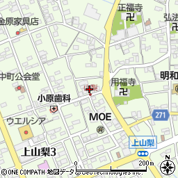 静岡県袋井市上山梨967-1周辺の地図