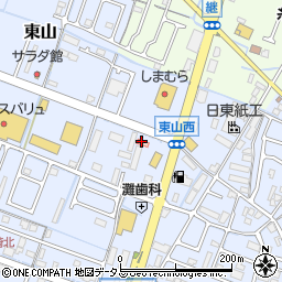 兵庫県姫路市東山251周辺の地図